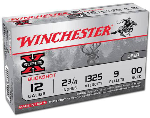 Winchester Ammo XB1200100 Super X 100th Anniversary 12 Gauge 2.75" 9 Pellets 00 Buck Shot 10 Bx/ 10 Cs