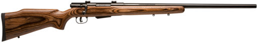 Savage Arms 19140 25 Lightweight Varminter 22 Hornet 4+1 Cap 24" Matte Black Rec/Barrel Natural Brown Laminate Stock Right Hand (Full Size)