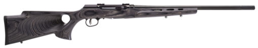 Savage Arms 47005 A17 Target Semi-Auto 17 HMR 10+1 Cap 22" Black Rec Gray Laminate Fixed Thumbhole Stock Right Hand (Full Size)