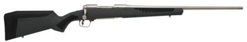 Savage Arms 57086 110 Storm 243 Win 4+1 Cap 22" Matte Stainless Rec/Barrel Matte Gray Fixed AccuStock Stock Left Hand (Full Size)