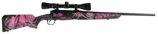 Savage Arms 57271 Axis XP Compact 223 Rem 4+1 Cap 20" Matte Black Rec/Barrel Muddy Girl Camo Stock Right Hand Includes Weaver 3-9x40mm Scope