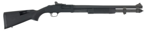 Mossberg 51668 590A1 Tactical 12 Gauge 3" 8+1 20" Parkerized Heavy-Walled Barrel Black Rec with Ghost Ring Rear Sight Black Fixed with Storage Compartment Stock Right Hand (LE)