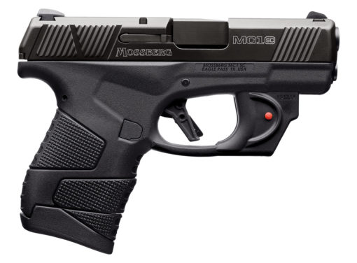 Mossberg 89004 MC1 Sub-Compact 9mm Luger 3.40" 7+1 Black Black Stainless Steel Slide Black Polymer Grip Viridian Laserguard