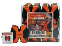 AccuSharp 335CD SharpNEasy 2-Step Hand Held Fine/Coarse Ceramic Stone Sharpener Black/Orange Plastic 24
