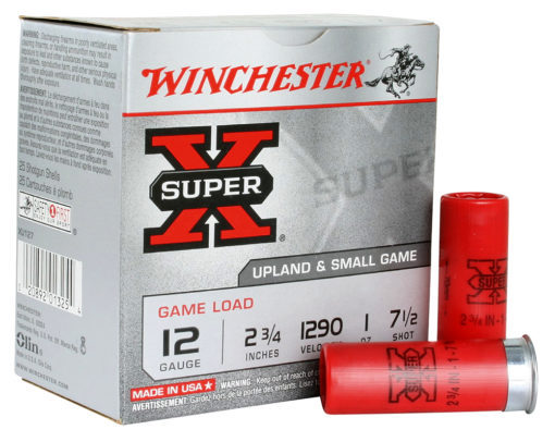 Winchester Ammo XU127 Super X Game Load 12 Gauge 2.75" 1 oz 7.5 Shot 25 Bx/ 10 Cs
