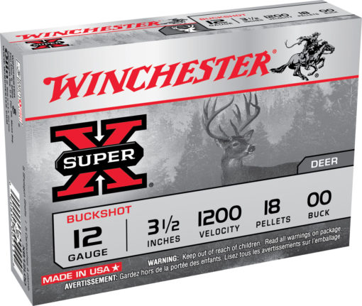 Winchester Ammo XB1200VP Super X  12 Gauge 2.75" 9 Pellets 00 Buck Shot 15 Bx/ 10 Cs (Value Pack)
