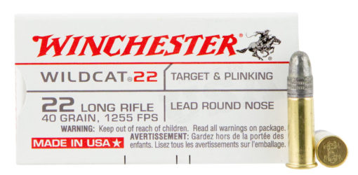 Winchester Ammo WW22LR Wildcat  22 LR 40 gr Lead Round Nose (LRN) 50 Bx/100 Cs