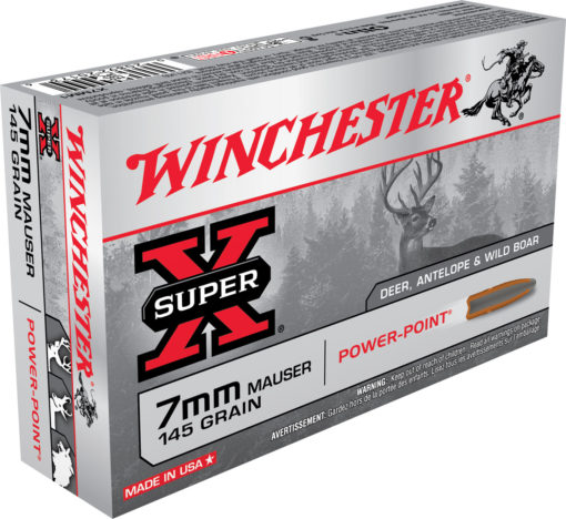 Winchester Ammo X7MM1 Super-X  7mm Mauser 145 gr Power-Point (PP) 20 Bx/10 Cs