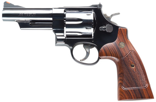 Smith & Wesson 150254 29 Classic 44 Rem Mag 6rd 4" Blued Carbon Steel Squared Butt Checkered Walnut Grip