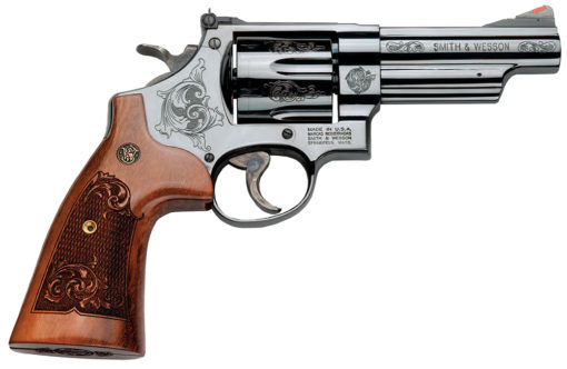 Smith & Wesson 150783 29  44 Rem Mag 6rd 4" Blued Blued Carbon Steel Engraved Wood Engraved Grip