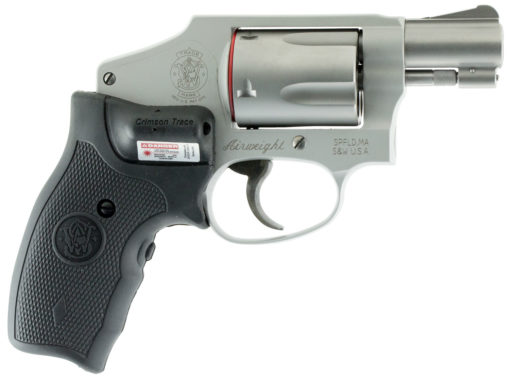 Smith & Wesson 150972 642 Airweight 38 S&W Spl +P 5rd 1.88" Stainless Steel Matte Silver Aluminum Black Polymer Grip w/Crimson Trace Lasergrip (No Internal Lock)