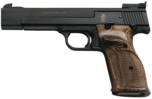 Smith & Wesson 130511 41  22 LR 5.50" 10+1 Blued Blued Carbon Steel Slide Checkered Wood Target Grip