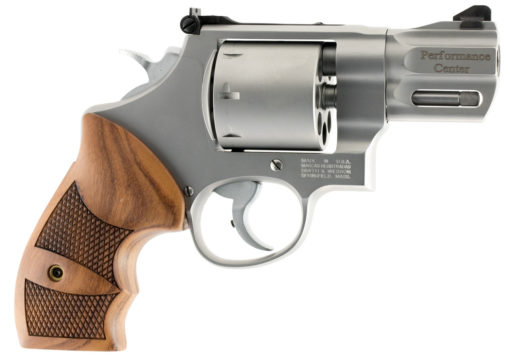 Smith & Wesson 170133 Performance Center 627 357 Mag 8rd 2.63" Stainless Matte Silver Stainless Steel Wood Grip