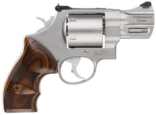 Smith & Wesson 170135 Performance Center 629 44 Rem Mag 6rd 2.63" Stainless Matte Silver Stainless Steel Wood Grip