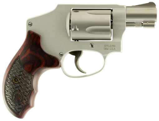 Smith & Wesson 170348 Performance Center 642 Enhanced Action 38 S&W Spl +P 5rd 1.88" Stainless Steel Matte Silver Aluminum Custom Wood Grip