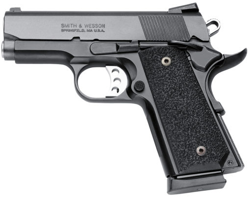 Smith & Wesson 178020 1911 Performance Center Pro 45 ACP 3" 7+1 Black Black Stainless Steel Slide Stippled Black Synthetic Grip