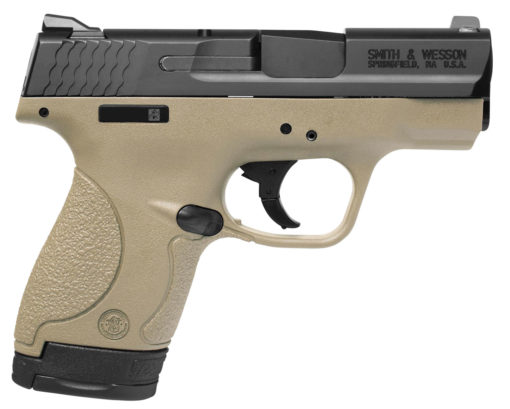 Smith & Wesson 10303 M&P 9 Shield 9mm Luger Double 3.1" 7+1/8+1 Flat Dark Earth Polymer Grip/Frame Black Armornite Stainless Steel Slide
