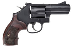 Smith & Wesson 12039 Performance Center 19 Carry Comp 357 Mag 6rd 3" Black Black Carbon Steel Wood Grip
