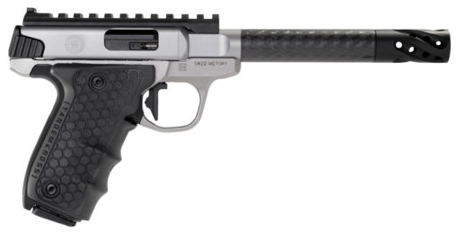 Smith & Wesson 12080 Performance Center Victory Target 22 LR 6" CF MB 10+1 Stainless Steel Tandemkross Black HiveGrip with Integrated Target Thumb Rest Grip