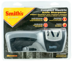 Smiths Products 50005 Electric Knife Sharpener Compact Coarse Ceramic Sharpener Synthetic Handle Gray