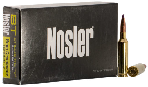 Nosler 40052 Ballistic Tip  6mm Creedmoor 95 gr Ballistic Tip 20 Bx/ 10 Cs