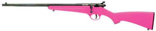 Savage Arms 13844 Rascal  22 LR 1rd Cap 16.13" Matte Blued Rec/Barrel Pink Stock Left Hand (Youth)