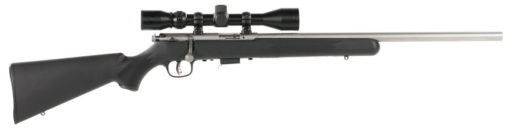 Savage Arms 95200 93 FVSS XP 22 Mag 5+1 Cap 21" Matte Stainless Rec/Barrel Matte Black Stock Right Hand (Full Size) Includes Bushnell 3-9x40mm Scope with AccuTrigger