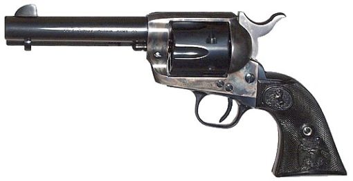 Colt Mfg P1840 Single Action Army Peacemaker 45 Colt (LC) 6rd 4.75" Blued Steel Barrel & Cylinder Color Case Hardened Steel Frame with Black Polymer Grip