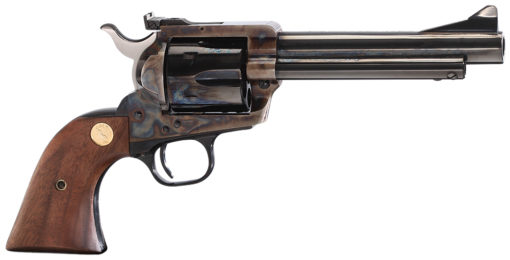 Colt Mfg P4840 Single Action Army New Frontier Single 45 Colt (LC) 4.75" 6 Walnut w/Gold Screws & Medallion Blued