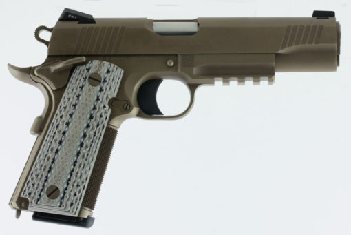 Colt Mfg O1070CQB 1911 Government Limited Edition 45 ACP 5" 8+1 Desert Sand Steel Frame & Slide with Gray G10 Grip & Accessory Rail