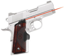 Crimson Trace LG902 Lasergrips Master Series 5mW Red Laser with 633nM Wavelength & 50 ft Range Rosewood Finish for 1911 Officer