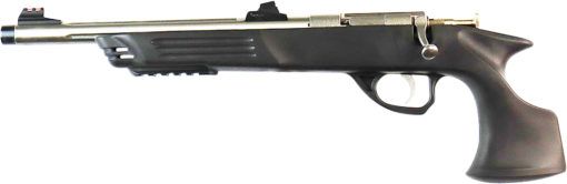 Crickett KSA793 Crickett Adult Pistol 22 Mag 1rd 10.50" TB Stainless Steel Rec Black Synthetic Stock Right Hand