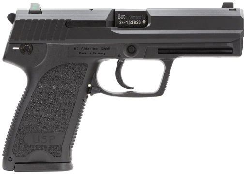 HK 81000308 USP V1 9mm Luger 4.25" 15+1 (3) Black Black Steel Slide Black Polymer Grip Night Sights