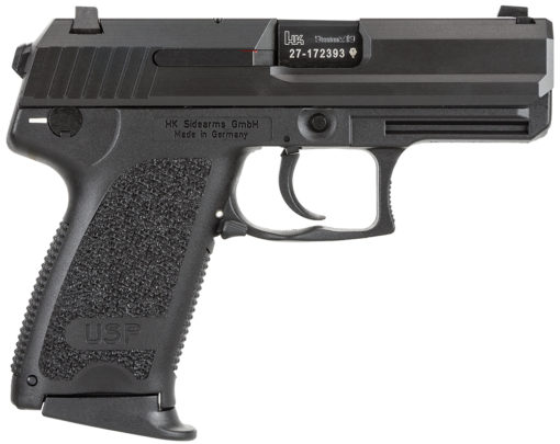 HK 81000335 USP Compact V7 LEM 9mm Luger 3.58" 10+1 (2) Black Black Steel Slide Black Polymer Grip
