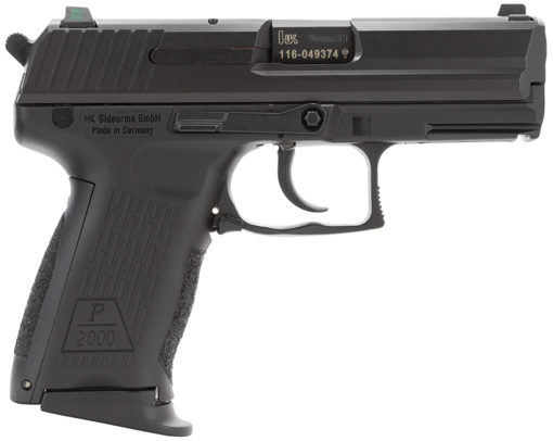 HK 81000042 P2000 V3 9mm Luger 3.66" 13+1 (3) Black Blued Steel Slide Black Interchangeable Backstrap Grip Night Sights No Manual