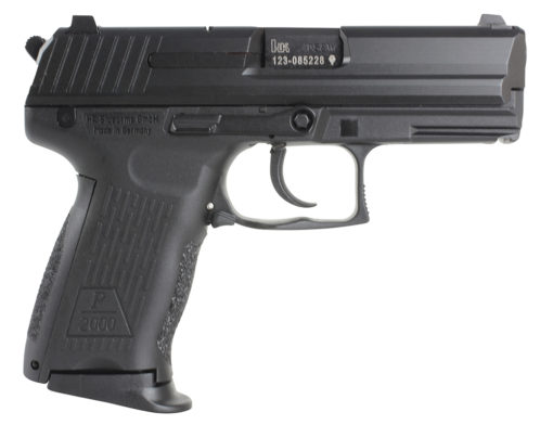 HK 81000037 P2000 V2 LEM 9mm Luger 3.66" 13+1 (2) Black Black Steel Slide Black Interchangeable Backstrap Grip