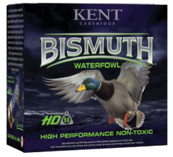 Kent Cartridge B123W404 Bismuth Waterfowl 12 Gauge 3" 1 3/8 oz 4 Shot 25 Bx/ 10 Cs