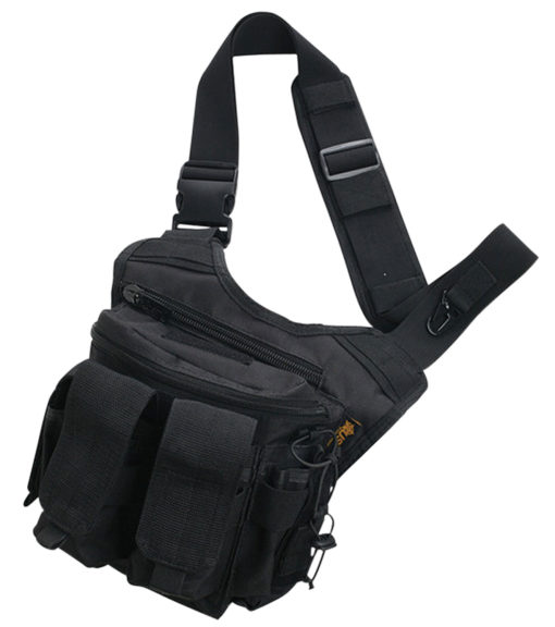 US PeaceKeeper P20307 Rapid Deployment Pack  Shoulder Sling 600D Polyester Black 12" L x 10" H x 3" D