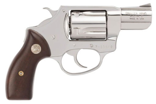 Charter Arms 73829 Undercover  38 Special 5rd 2" Overall High Polished Stainless Steel with Wood Grip