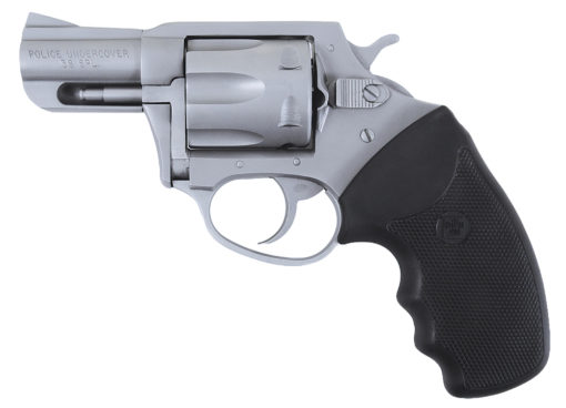 Charter Arms 73840 Undercover Police 38 Special 6rd 2.20" Overall Stainless Steel with Black Rubber Grip