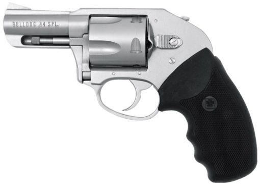 Charter Arms 74410 Bulldog On Duty 44 S&W Spl 5rd 2.50" Overall Stainless Steel with Black Rubber Grip