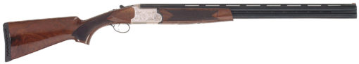 TriStar 30129 Setter S/T  12 Gauge 28" 2rd 3" Silver Engraved Rec Gloss Turkish Walnut Stock Right Hand (Full Size) Includes 5 MobilChoke