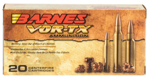 Barnes Bullets 31190 VOR-TX Rifle  5.56x45mm NATO 62 gr TSX Boat-Tail 20 Bx/ 10 Cs
