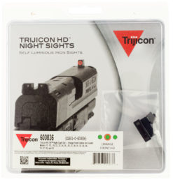 Trijicon 600836 HD XR Night Sight Set 3-Dot Tritium Green with Orange Outline Front