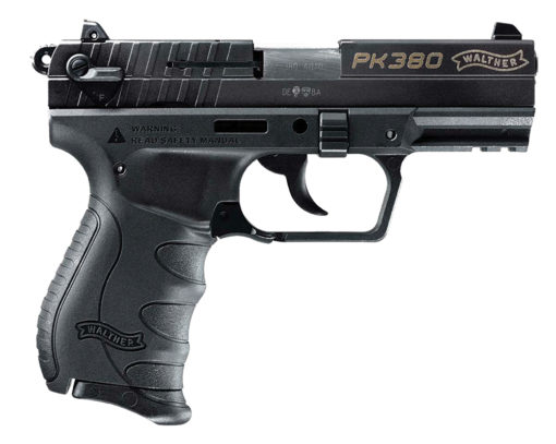 Walther Arms 5050308 PK380  380 ACP 3.66" 8+1 Black Polymer Frame & Grip with Black Tenifer Steel Slide