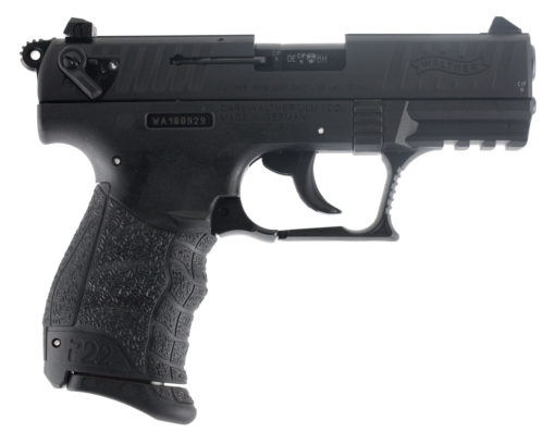 Walther Arms 5120500 P22 QD 22 Long Rifle (LR) Single/Double 3.42" 10+1 Black Interchangeable Backstrap Grip Black Slide