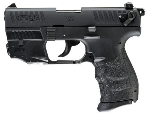 Walther Arms 5120529 P22 QD Single/Double 22 Long Rifle (LR) 3.42" TB 10+1 Black Interchangeable Backstrap Grip Black