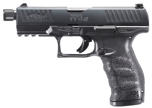 Walther Arms 2829231 PPQ M2 SD 45 ACP 4.88" 12+1 Black Black Steel Slide Black Interchangeable Backstrap Grip