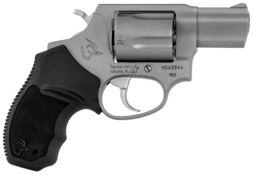 Taurus 2905029 905 Standard 9mm Luger 5rd 2" Matte Stainless Steel Black Rubber Grip