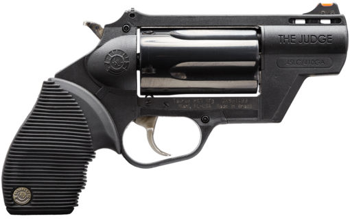 Taurus 2441021PFS Judge Public Defender 45 Colt (LC) 5rd 2" Black Stainless Steel Cylinder & Barrel Black Polymer Frame Black Ribber Grip